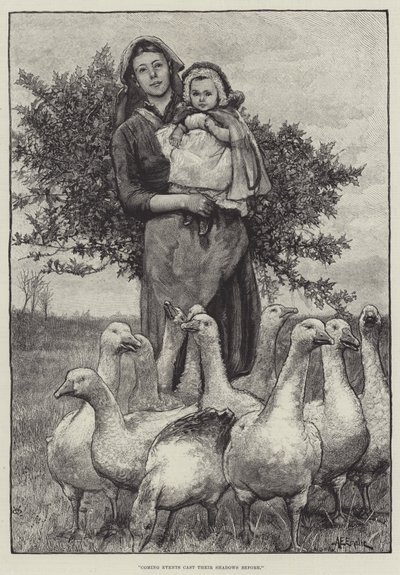 Coming Events Cast Their Shadows Before by Alfred Edward Emslie